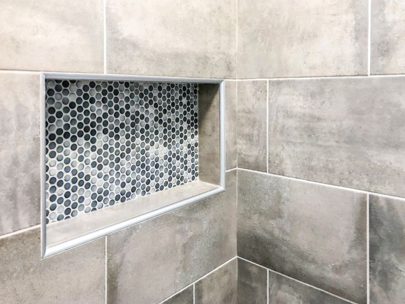 Shower with Recessed Niches